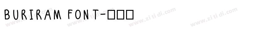BURIRAM FONT字体转换